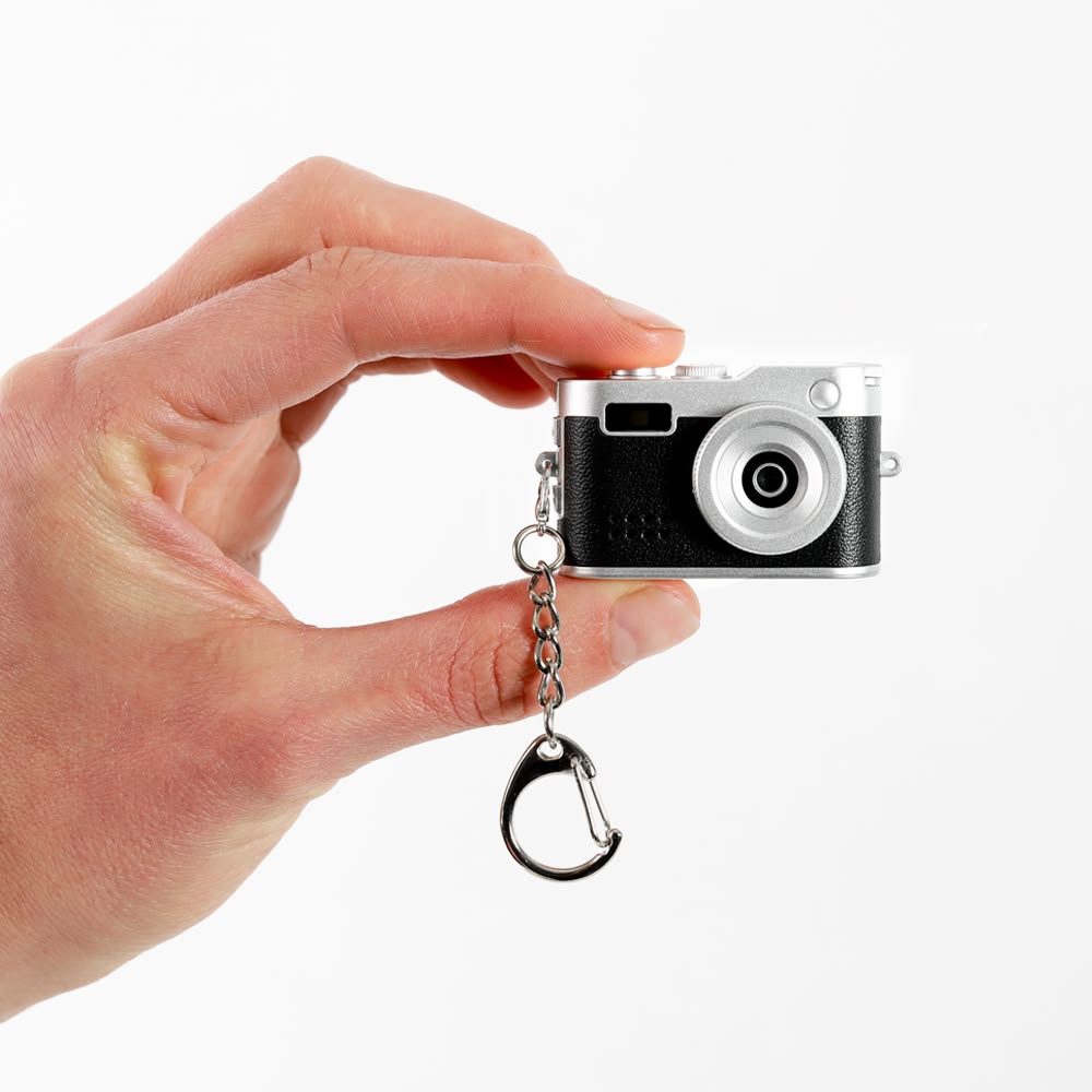 1080p Mini Digital Camera – Pocket Size Camera with Filter Modes, Flash Light & Metal Keychain