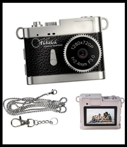 1080p Mini Digital Camera – Pocket Size Camera with Filter Modes, Flash Light & Metal Keychain