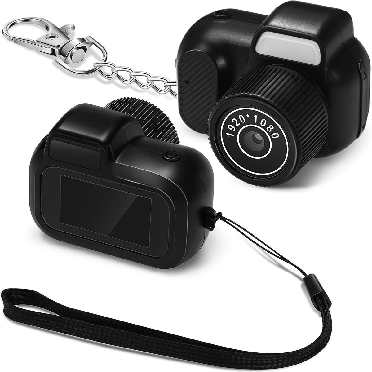 1080p Mini Digital Camera – Pocket Size Camera with Filter Modes, Flash Light & Metal Keychain